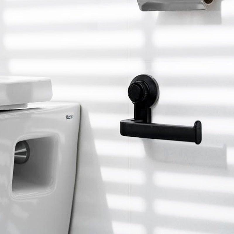 Acrylic Toilet Paper Holder Tissue Rack Wall Mounted Bathroom Kitchen Roll Holder Paper Tissue Rack Hook Modern Black Hanger Toilet Tissue Roll Holders Dispenser And Hangers Wall Mounted For Bathroom  Kitchen Stevvex