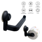 Acrylic Toilet Paper Holder Tissue Rack Wall Mounted Bathroom Kitchen Roll Holder Paper Tissue Rack Hook Modern Black Hanger Toilet Tissue Roll Holders Dispenser And Hangers Wall Mounted For Bathroom  Kitchen Stevvex