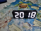Acrylic/Mirror Alarm Clock LED Digital Clock Voice Control Snooze Time Temperature Display Night Mode Digital Alarm Clock, LED Bedside Clock with 6-Level Brightness Dual Alarm Adjustable Volume with 3 Alarm Sound Alarm Clock for Bedroom Office