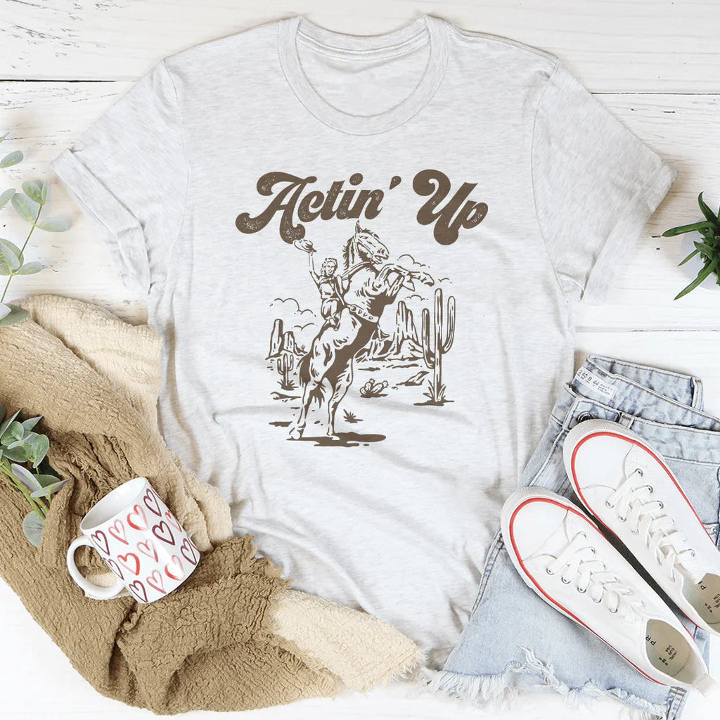 Actin Up Tee Peachy Sunday