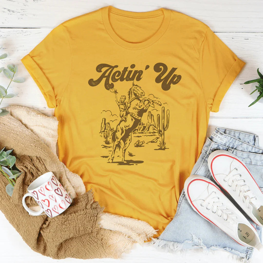 Actin Up Tee Peachy Sunday