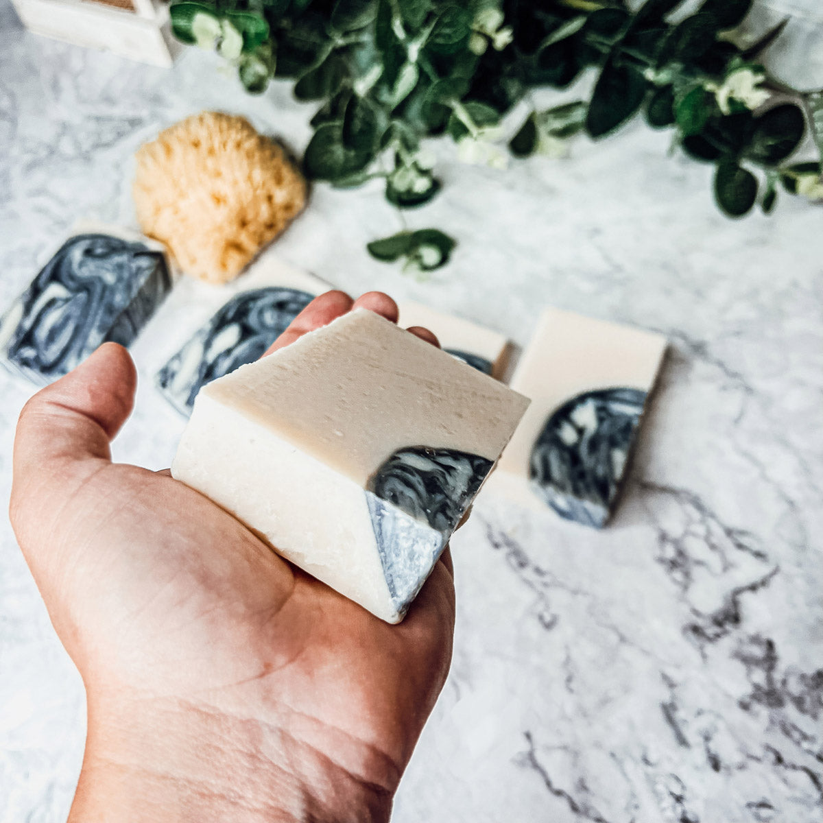 Activated Charcoal Soap Bar For Men And Women Patchouli Sandalwood Exfoliating BandsCo Straps