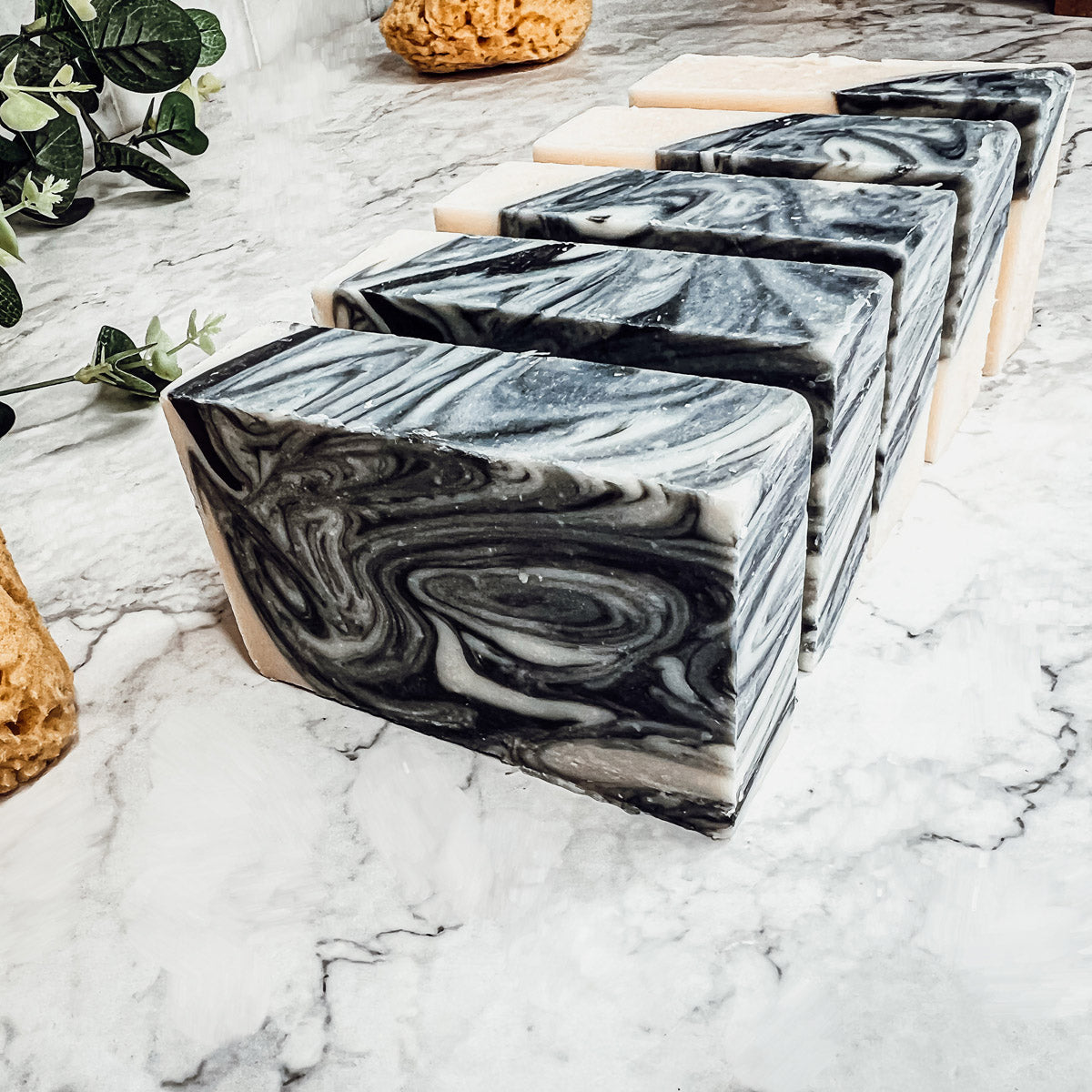 Activated Charcoal Soap Bar For Men And Women Patchouli Sandalwood Exfoliating BandsCo Straps