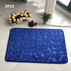 Absorbent Non-slip Stone Embossed Carpet Floor Mat Pi-Mart