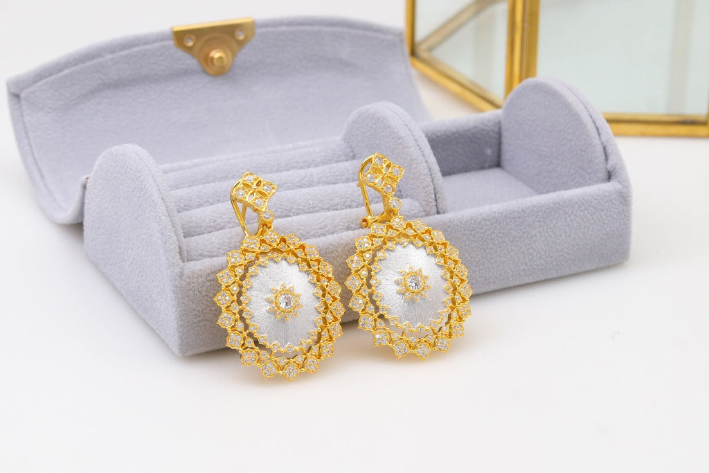Light Luxury 925 Colorful Brushed Earrings Pi-Mart