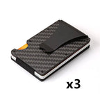 Durable Carbon Fiber Wallet for Men and Women, Aluminum Alloy Card Holder & Money Clip - SJB-DIAMOND ELITES