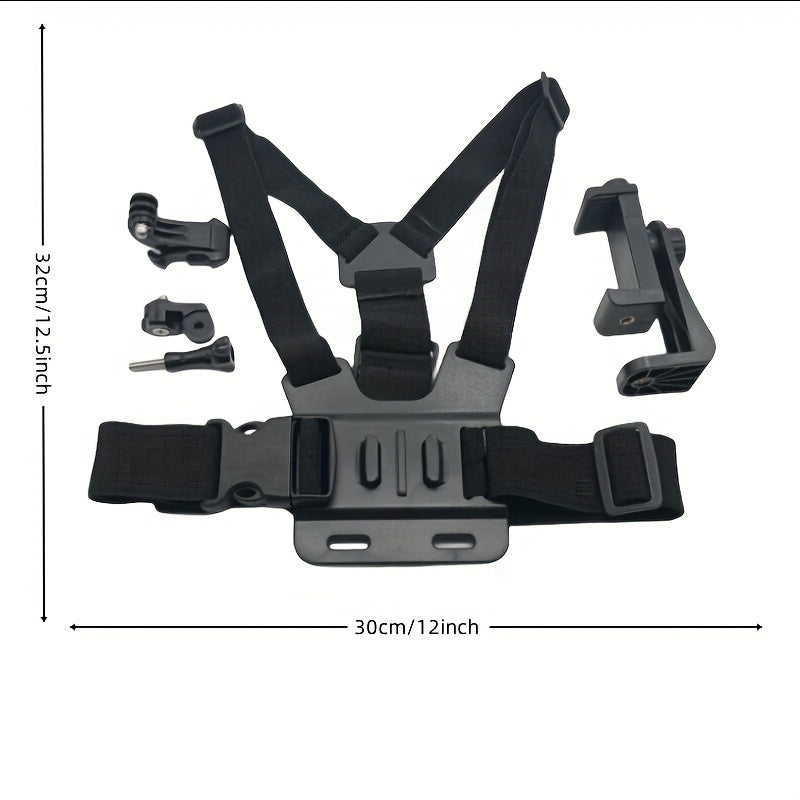 Mobile Phone Holder Chest Belt Mount Strap Support For 360 Rotaion Action Camera Shooting Stable Triangle Design Phone Bracket Lootquake LLC