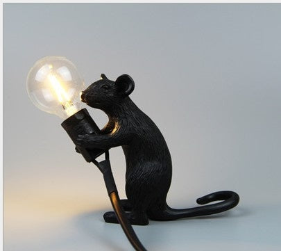 Resin Animal Mini Mouse Decorative Lamp