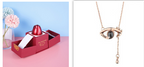 Hot Valentine's Day Gifts Metal Rose Jewelry Gift Box Necklace For Wedding Girlfriend Necklace Gifts Pi-Mart