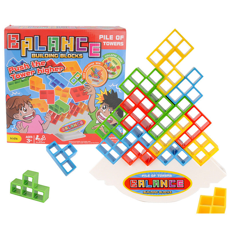 Balance Stacking Board Games Kids Adults Tower Block Toys For Family Parties Travel Games Boys Girls Puzzle Buliding Blocks Toy Pi-Mart