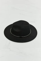 Fame Fedora Hat - Wool Felt Adjustable - Sun Protection & Timeless Style