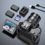 KOMERY W3 Digital Camera, 72MP And 12x Optical Zoom Autofocus Camera, Suitable For Photography And Video, 4K Video Blog Camera For YouTube, With 270° Flip Screen, Flash Light, WiFi Connection, 64GB SD Card, 2 Rechargeable Ba Lootquake LLC