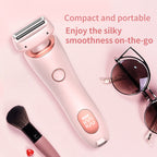 2 In 1 Hair Removal Epilator USB Rechargeable Trimmer Women Body Razor Face Leg Armpit Bikini Hand Pubic Shaver Hair Remover Pi-Mart