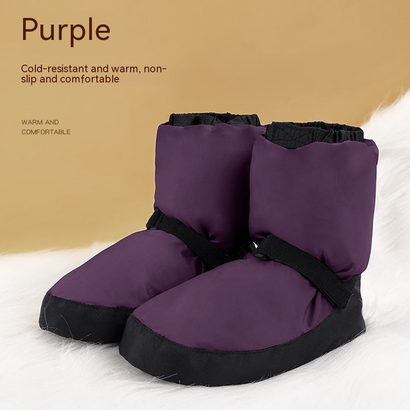 Dance Warm Shoes Ballet Shoes Cotton Warm-up Winter Cotton Shoes Practice Shoes Pi-Mart