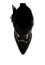 Punk Harness Boots - Studded High Heel Boots | Femstylo