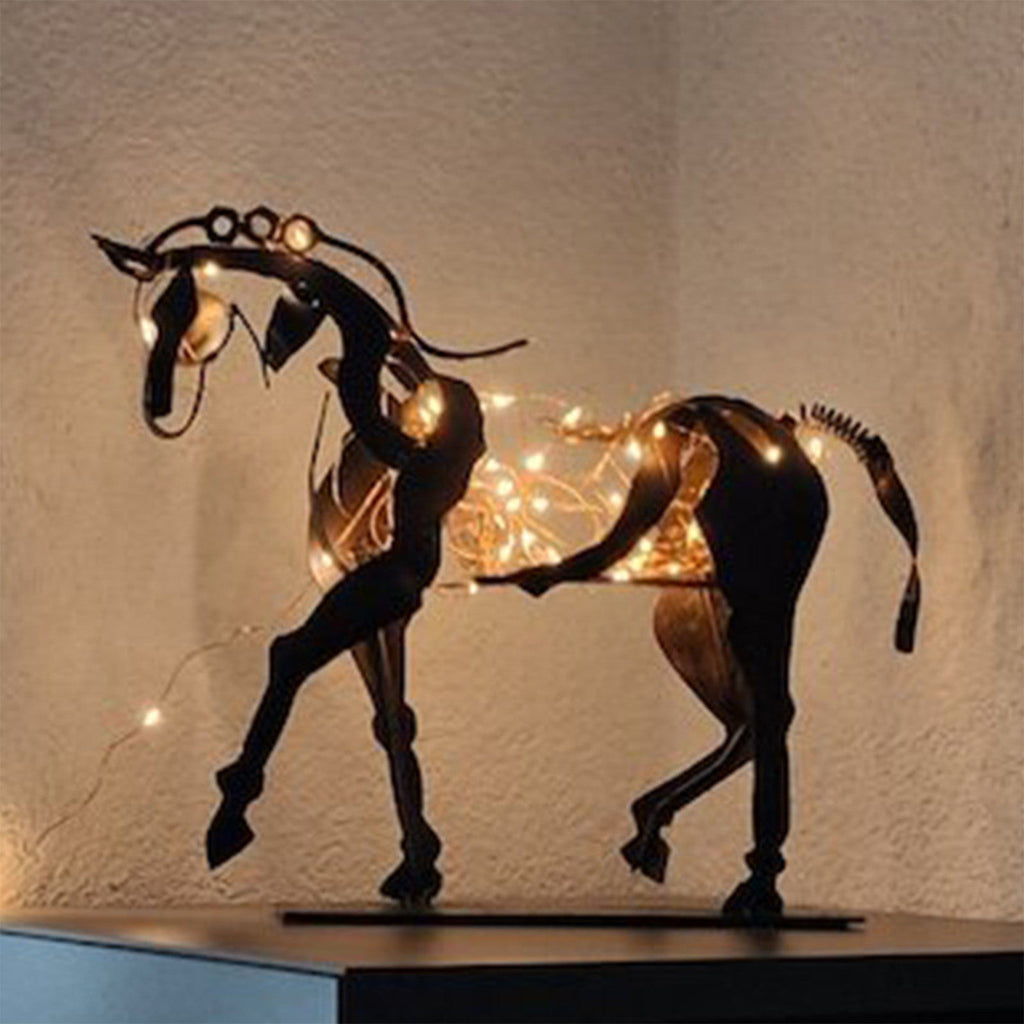 Statue Adonis Courtyard Metal Horse Lootquake LLC