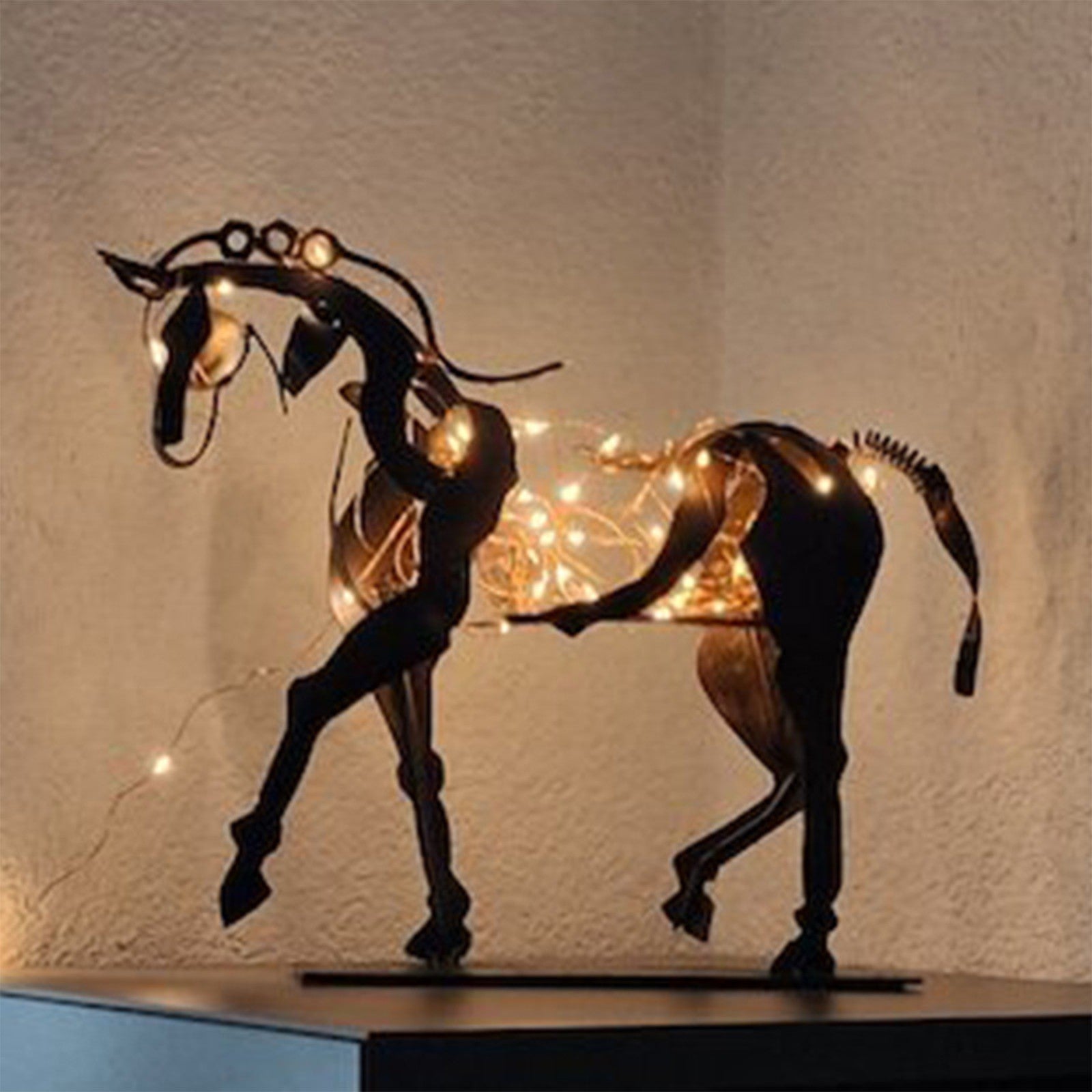 Statue Adonis Courtyard Metal Horse Lootquake LLC