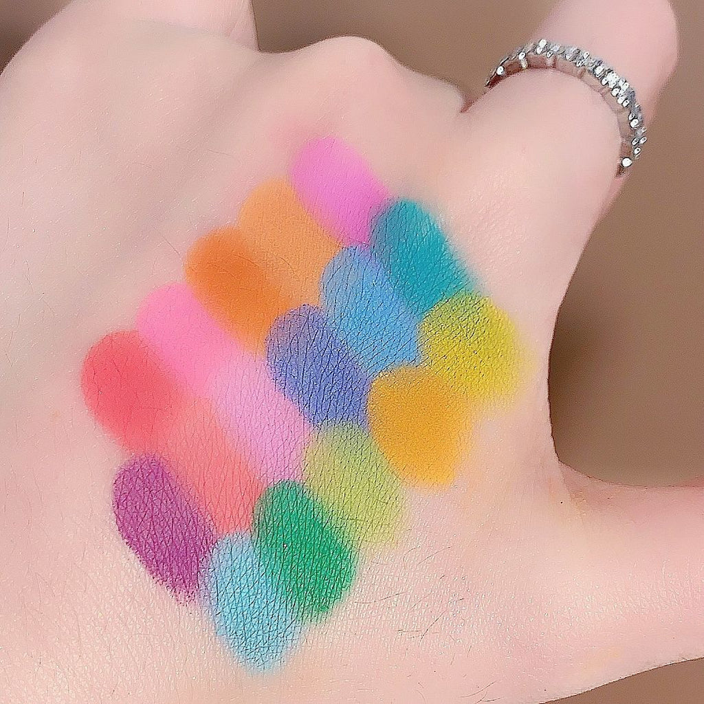 Matte Pearlescent Stage Makeup Eye Shadow Plate Pi-Mart
