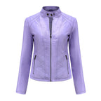 Autumn And Winter Casual Leather  Coat Long-sleeved Motorcycle Jacket Pi-Mart