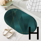 Diatom Mud Bathroom Door Non-slip Absorbent Floor Mat Pi-Mart
