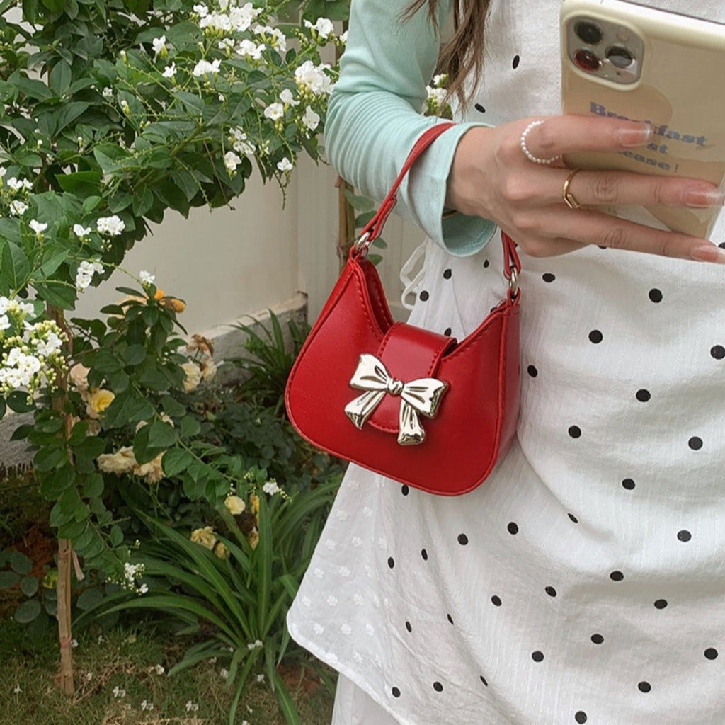 Toddler purse, Mini bow tote bag, Spring and Summer stylish sweet and cool mini lipstick chain bag, crossbody mini tote bag for women - SJB-DIAMOND ELITES