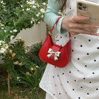 Toddler purse, Mini bow tote bag, Spring and Summer stylish sweet and cool mini lipstick chain bag, crossbody mini tote bag for women - SJB-DIAMOND ELITES