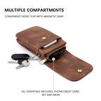 Men's PU Leather High-grade Versatile Messenger Bag - SJB-DIAMOND ELITES