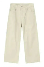 Pocketed Wide Leg Men's Jeans