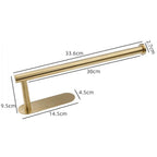 Adhesive Paper Holder Gold 304 Stainless Steel Stand Toilet Paper Towel Rack Tissue Roll Hanger For Kitchen Bathroom Free Nail Stainless Steel Toilet Tissue Roll Holder Sticky Hand Towel Hanger Vertical Or Horizontal No Drilling Stevvex