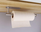 Adhesive Paper Holder Gold 304 Stainless Steel Stand Toilet Paper Towel Rack Tissue Roll Hanger For Kitchen Bathroom Free Nail Stainless Steel Toilet Tissue Roll Holder Sticky Hand Towel Hanger Vertical Or Horizontal No Drilling Stevvex