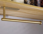 Adhesive Paper Holder Gold 304 Stainless Steel Stand Toilet Paper Towel Rack Tissue Roll Hanger For Kitchen Bathroom Free Nail Stainless Steel Toilet Tissue Roll Holder Sticky Hand Towel Hanger Vertical Or Horizontal No Drilling Stevvex