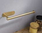 Adhesive Paper Holder Gold 304 Stainless Steel Stand Toilet Paper Towel Rack Tissue Roll Hanger For Kitchen Bathroom Free Nail Stainless Steel Toilet Tissue Roll Holder Sticky Hand Towel Hanger Vertical Or Horizontal No Drilling Stevvex