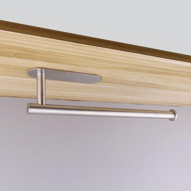 Adhesive Paper Holder Gold 304 Stainless Steel Stand Toilet Paper Towel Rack Tissue Roll Hanger For Kitchen Bathroom Free Nail Stainless Steel Toilet Tissue Roll Holder Sticky Hand Towel Hanger Vertical Or Horizontal No Drilling Stevvex