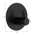 Adhesive Wall Hooks Mounted Door Key Cloth Coat Bathroom Robe Hanger Kitchen Hardware Rack Shelf Bag Hook Organizer For Hanging  Bathroom Toilet Sticky Hook Stevvex