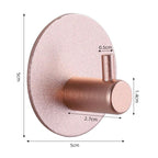 Adhesive Wall Hooks Mounted Door Key Cloth Coat Bathroom Robe Hanger Kitchen Hardware Rack Shelf Bag Hook Organizer For Hanging  Bathroom Toilet Sticky Hook Stevvex