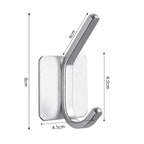 Adhesive Wall Hooks Mounted Door Key Cloth Coat Bathroom Robe Hanger Kitchen Hardware Rack Shelf Bag Hook Organizer For Hanging  Bathroom Toilet Sticky Hook Stevvex