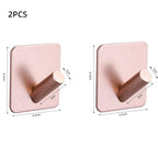 Adhesive Wall Hooks Mounted Door Key Cloth Coat Bathroom Robe Hanger Kitchen Hardware Rack Shelf Bag Hook Organizer For Hanging  Bathroom Toilet Sticky Hook Stevvex