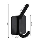 Adhesive Wall Hooks Mounted Door Key Cloth Coat Bathroom Robe Hanger Kitchen Hardware Rack Shelf Bag Hook Organizer For Hanging  Bathroom Toilet Sticky Hook Stevvex