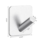 Adhesive Wall Hooks Mounted Door Key Cloth Coat Bathroom Robe Hanger Kitchen Hardware Rack Shelf Bag Hook Organizer For Hanging  Bathroom Toilet Sticky Hook Stevvex