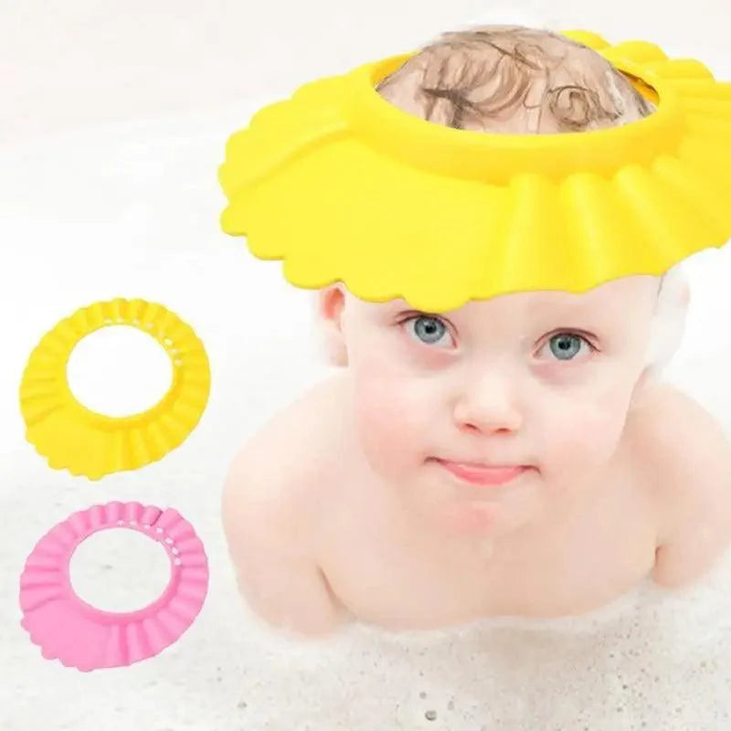 Adjustable Baby Shampoo Cap Shower Kids Bath Visor Head Baby Colorful Ear Protection For Bath Time Stevvex