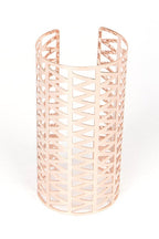 Adjustable Cutout Cuff Bangle Wide Rose Gold Bracelet