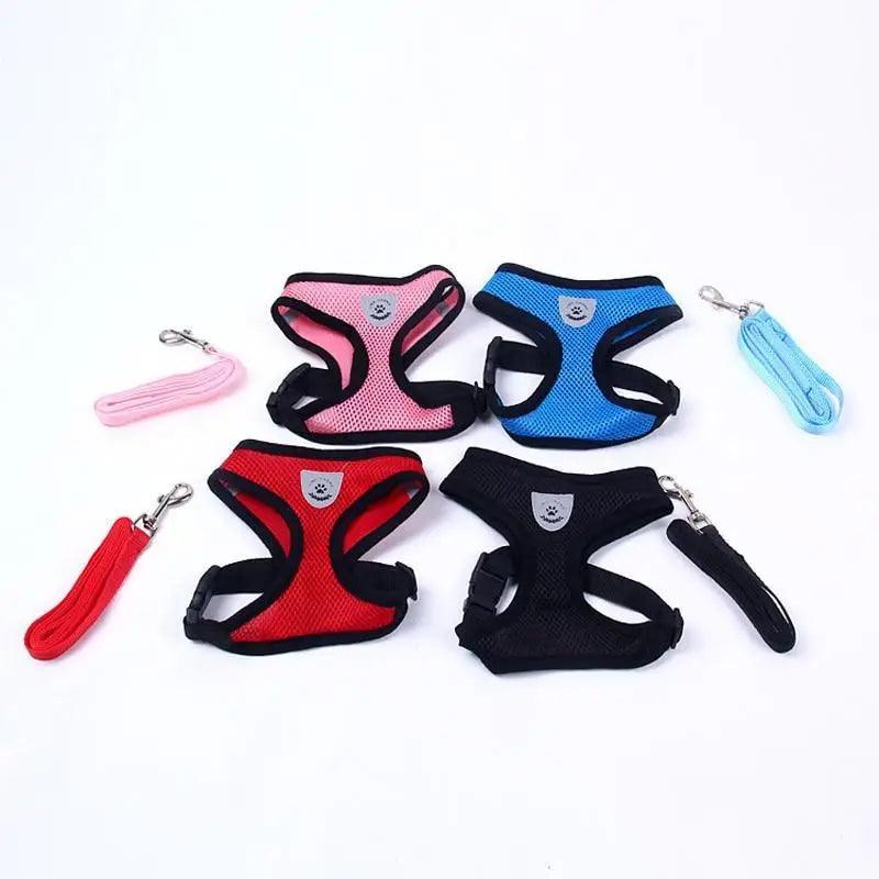 Adjustable Dog Harness No-Pull Pet Harness Soft Padded Dog Vest Reflective No-Choke Pet Vest With Easy Control Handle Stevvex