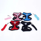 Adjustable Dog Harness No-Pull Pet Harness Soft Padded Dog Vest Reflective No-Choke Pet Vest With Easy Control Handle Stevvex