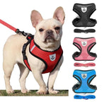 Adjustable Dog Harness No-Pull Pet Harness Soft Padded Dog Vest Reflective No-Choke Pet Vest With Easy Control Handle Stevvex