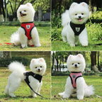 Adjustable Dog Harness No-Pull Pet Harness Soft Padded Dog Vest Reflective No-Choke Pet Vest With Easy Control Handle Stevvex