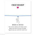 Adjustable Friendship Jewelry With Card Make a Wish Silver Elk Deer Antlers Charm Bracelets Matching Lovely Charm Bracelets For Mom Daughter Best Friends Couple Family Stevvex