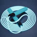 Adjustable Night Glowing Skipping Rope Luminous Jump Ropes Exercise LED Light Up Outdoor Fitness Training Luminous Adjustable Skipping Rope Glowing Tangle Free Jumping Rope For Girls Women Men Fitness Exercise Workout 2.8m Stevvex