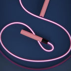 Adjustable Night Glowing Skipping Rope Luminous Jump Ropes Exercise LED Light Up Outdoor Fitness Training Luminous Adjustable Skipping Rope Glowing Tangle Free Jumping Rope For Girls Women Men Fitness Exercise Workout 2.8m Stevvex