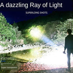 Adjustable Rechargeable Strong Mini Pocket Sized Flashlight LED Multifunctional High Lumen Light Ultra-bright Portable Flashlights Outdoor Waterproof Flashlight For Running Walking Stevvex