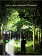 Adjustable Rechargeable Strong Mini Pocket Sized Flashlight LED Multifunctional High Lumen Light Ultra-bright Portable Flashlights Outdoor Waterproof Flashlight For Running Walking Stevvex
